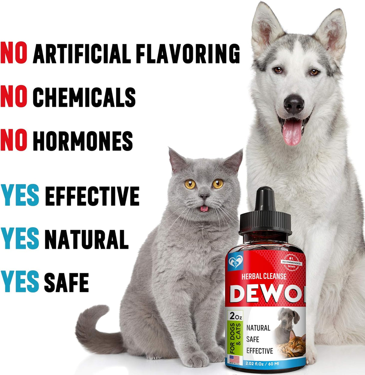 Vitaminas de hierbas para perros y gatos gotas naturales