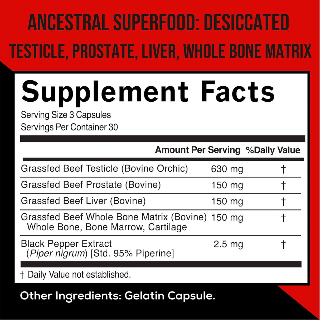 Complejo de órgano de res apoyo natural de testosterona
