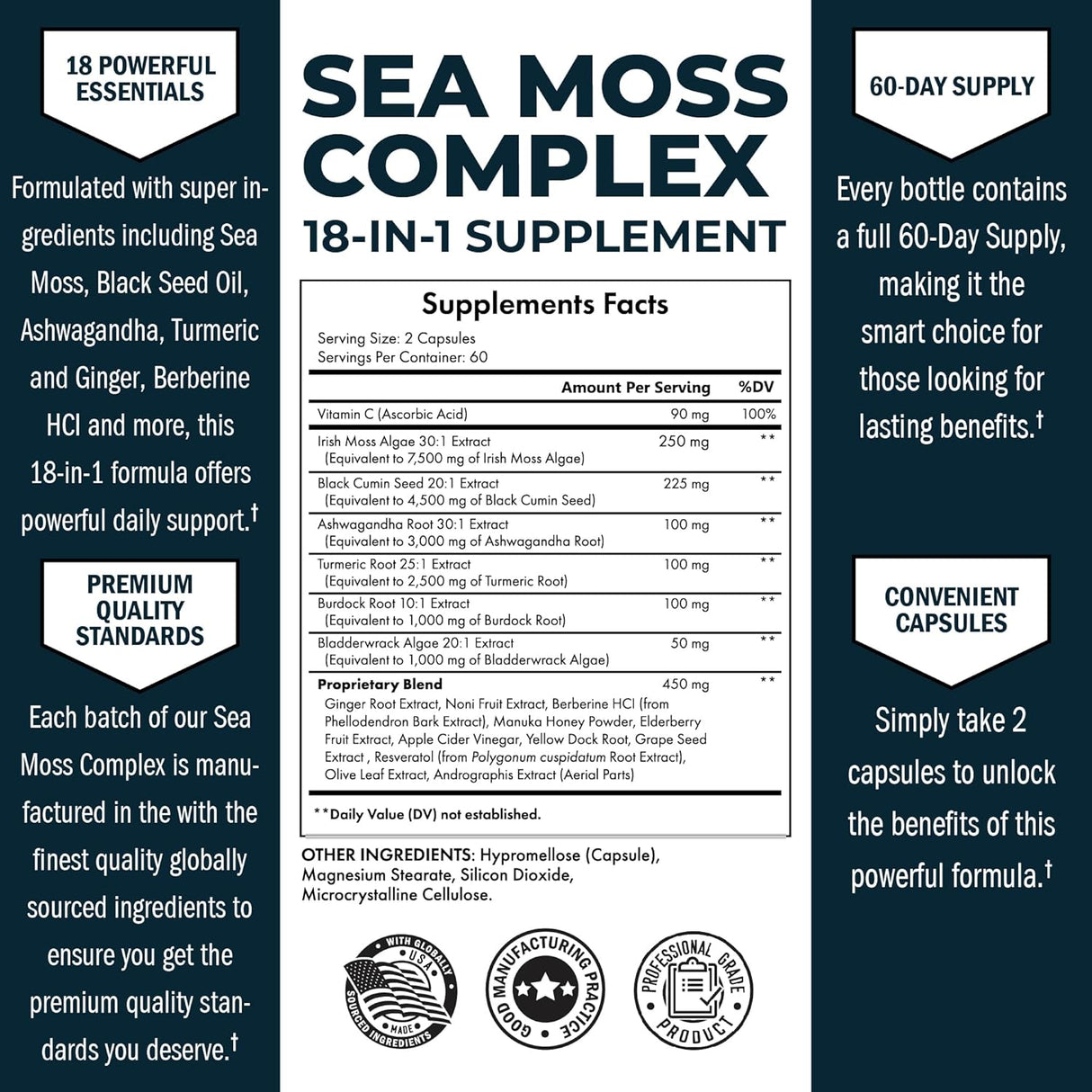 Suplemento de Algas Marinas BioSchwartz - 120 Cápsulas