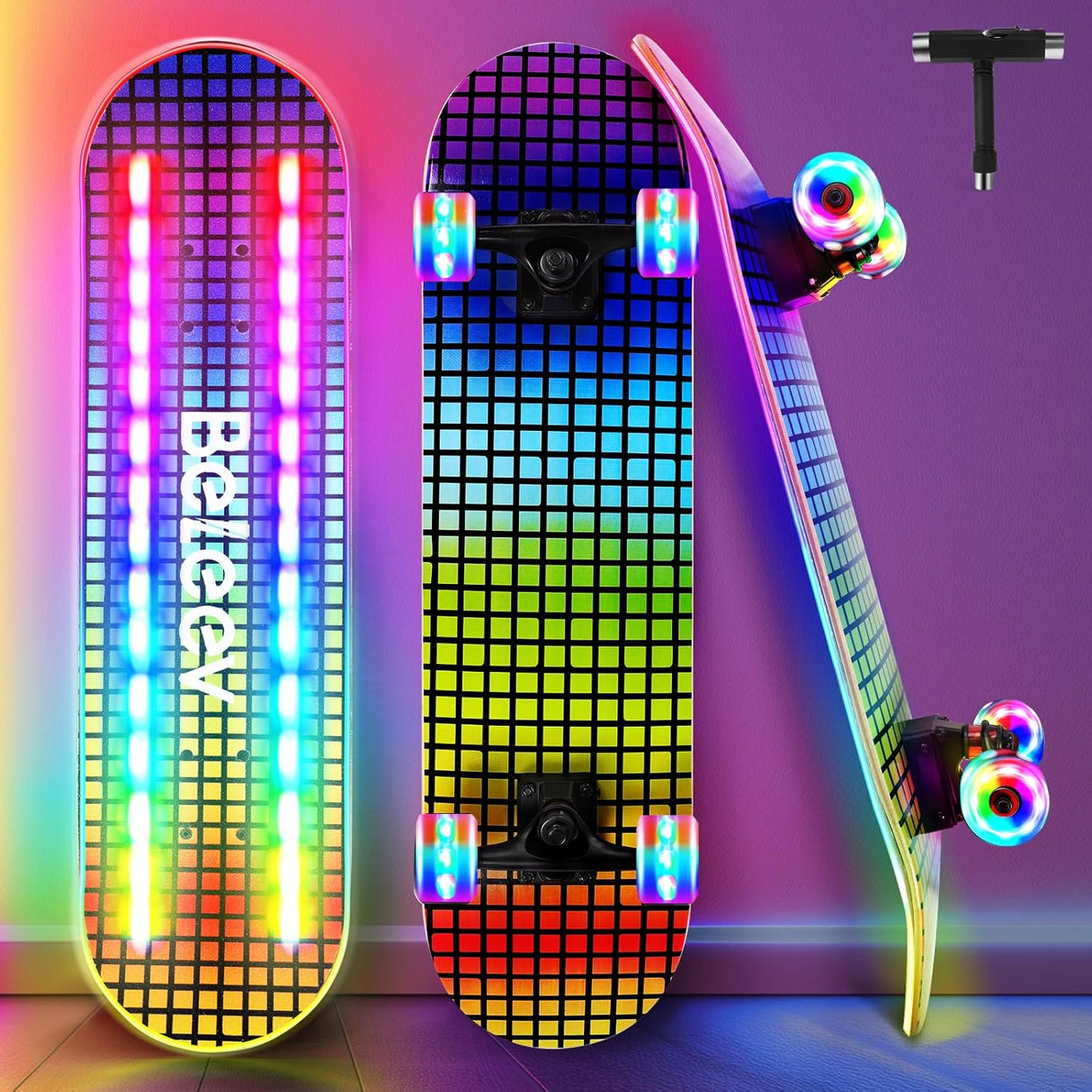 Skateboard Completo para Principiantes, Deck de Arce, 31