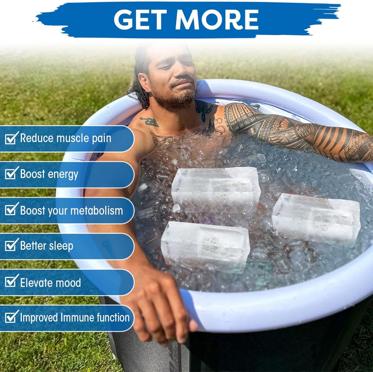 Moldes de Hielo Haldane 2PC XL, Silicona Reforzada, 6LB