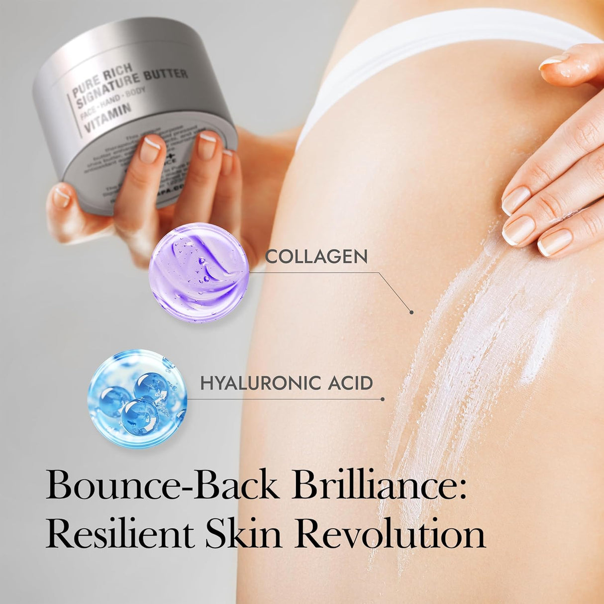 Manteca Corporal Hidratante con Ceramidas y Ácido Hialurónico