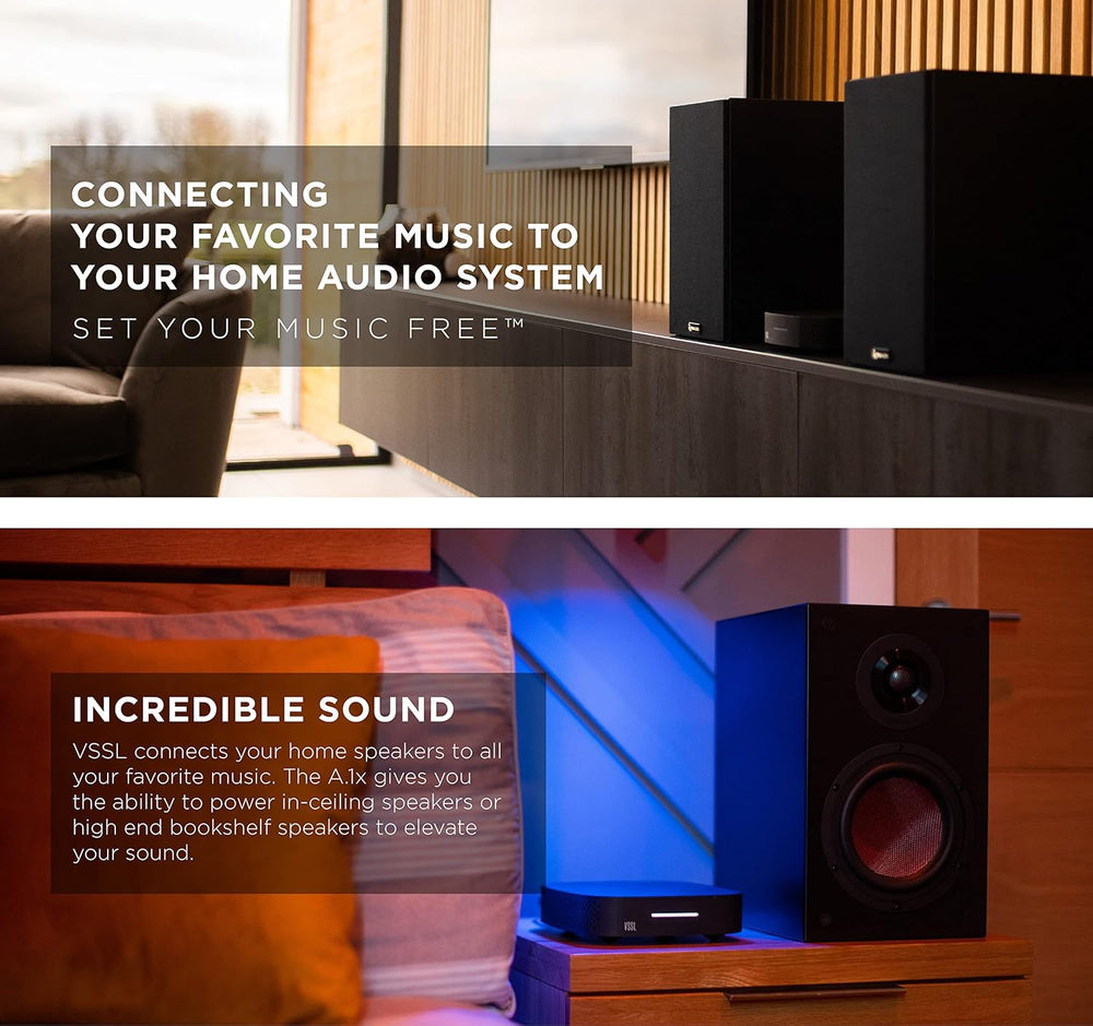 Amplificador VSSL A.1x 2 Canales, AirPlay 2, Chromecast, Bluetooth