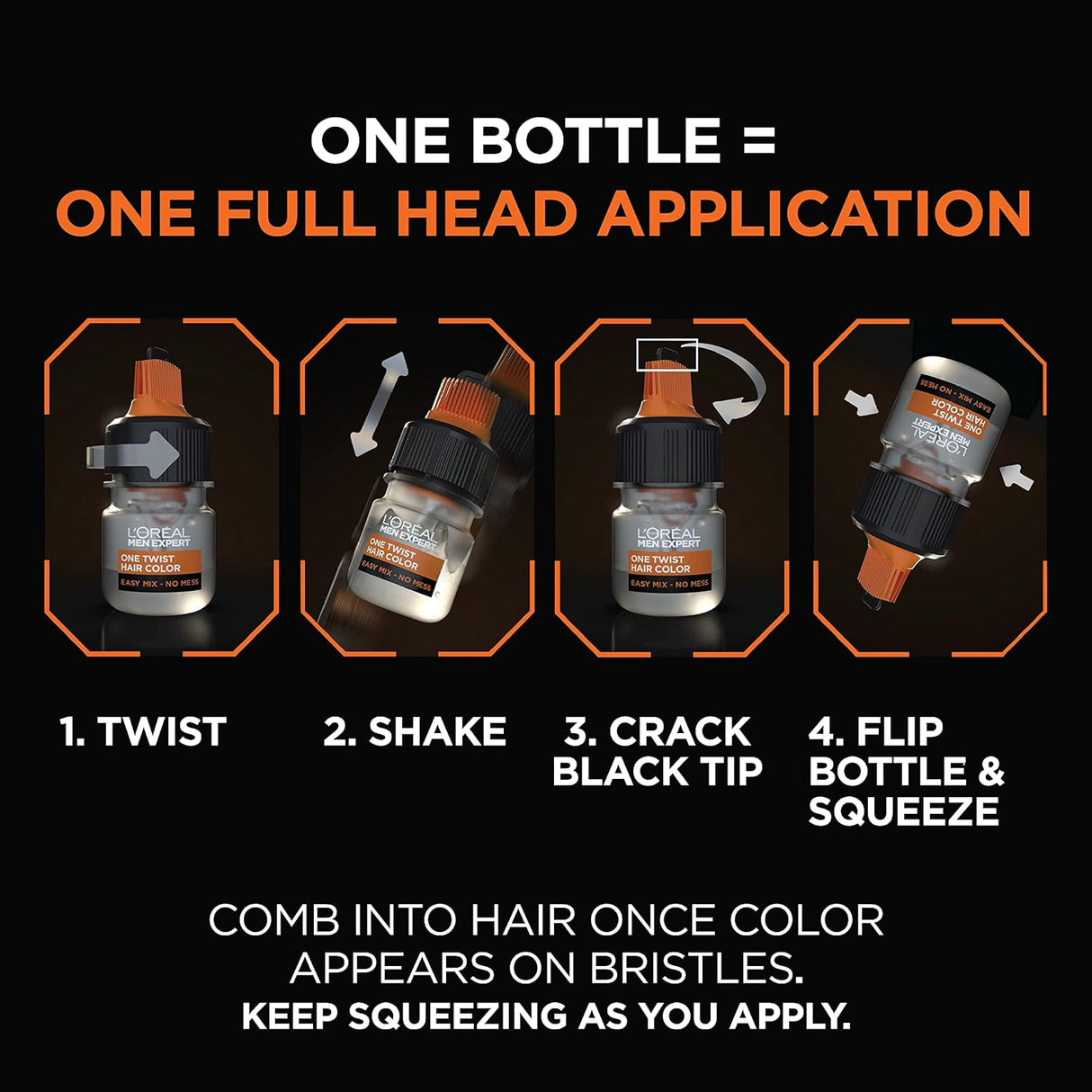 negro azabache 1 kit Tinte permanente, L'Oreal Paris