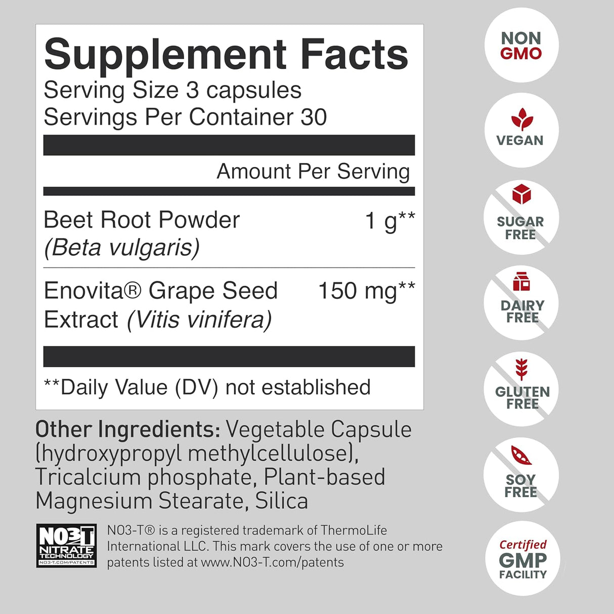 Cápsulas de Raíz de Remolacha 1000 mg - Lib. Rápida 90 Unidades