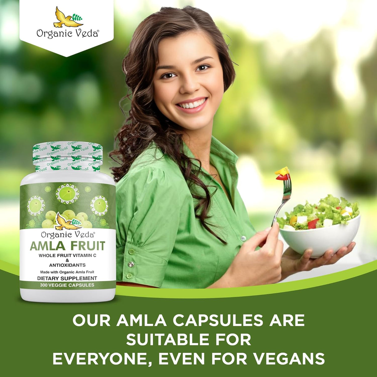 Cápsulas de Amla Orgánica 1000 mg Antioxidantes y Vitamina C