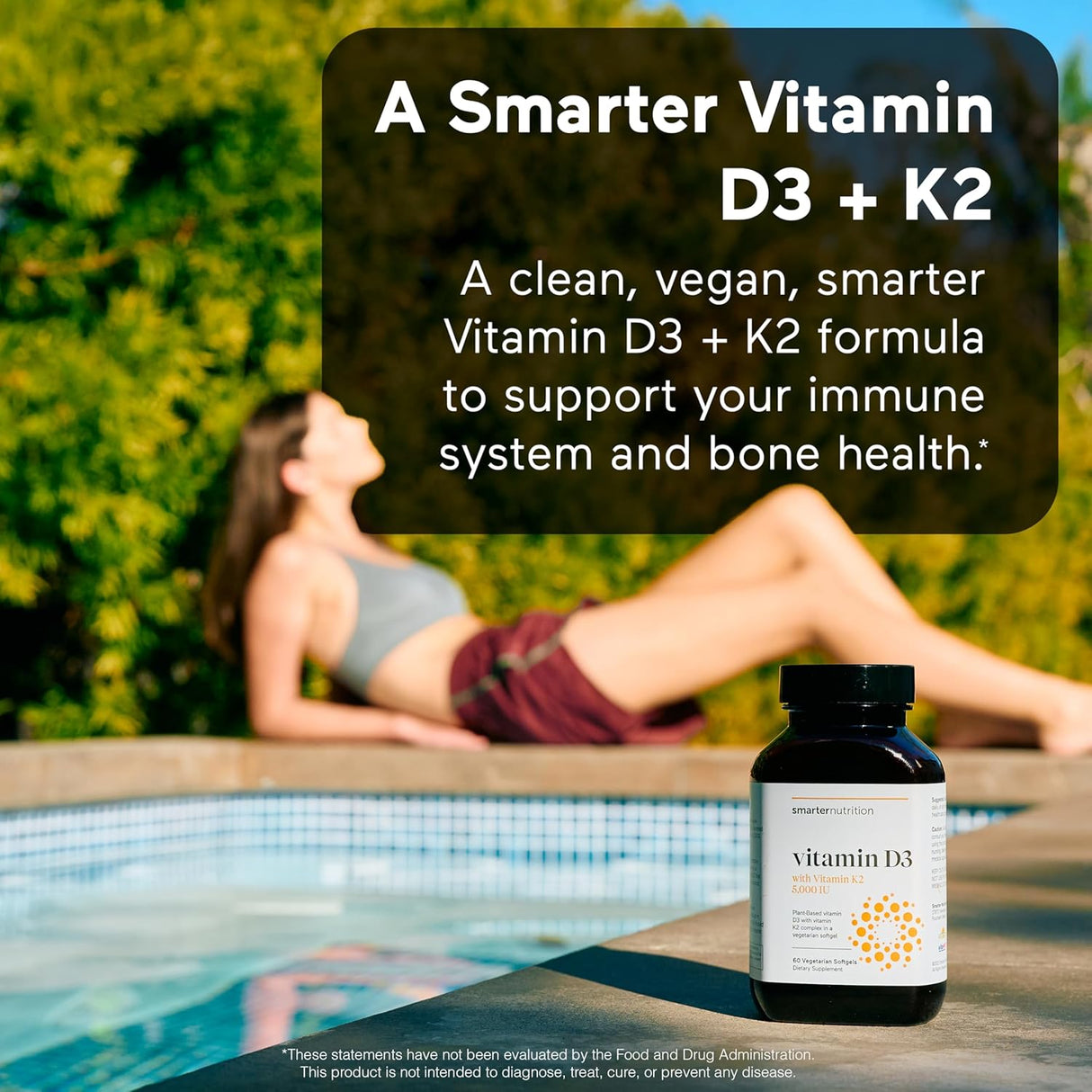 SmartNutrition Vitamina D3 K2 Vegana 60 cápsulas