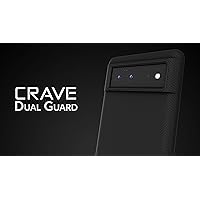 Crave Dual Guard para Google Pixel 6, funda de doble capa de protección contra golpes para Google Pixel 6 - Rojo
