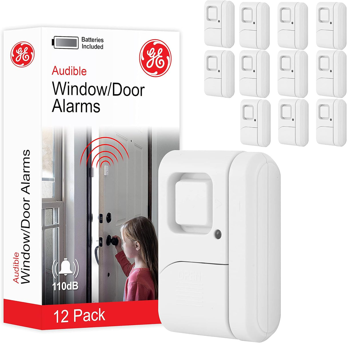 Alarma de Seguridad para Ventanas y Puertas, Inalámbrica, 45989