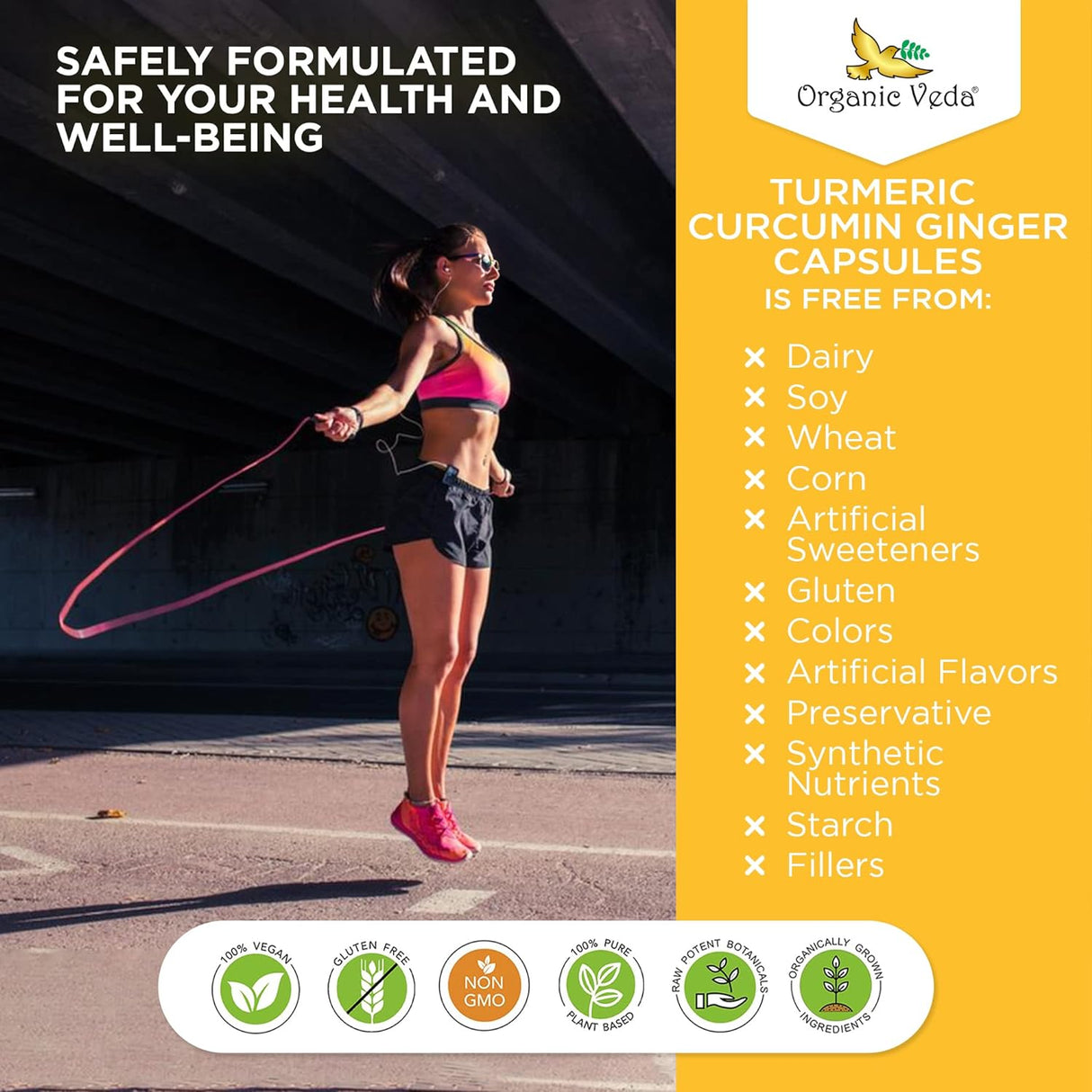 Cápsulas de Cúrcuma y Jengibre con Pimienta Negra