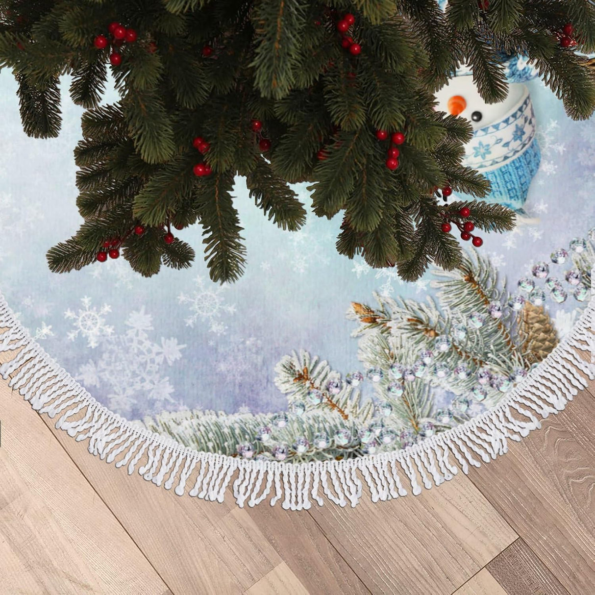Funda para Árbol de Navidad, Decoraciones, Ramas de Pino, 30