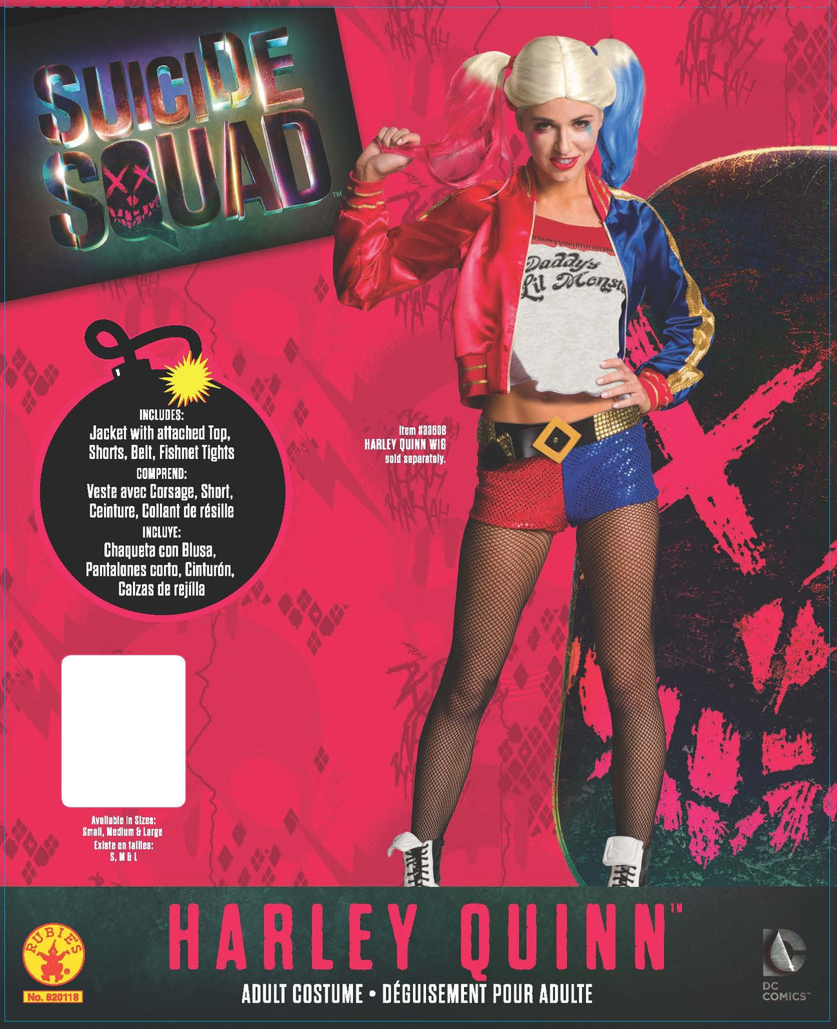 Disfraz de Harley Quinn de lujo de Rubie's Suicide Squad