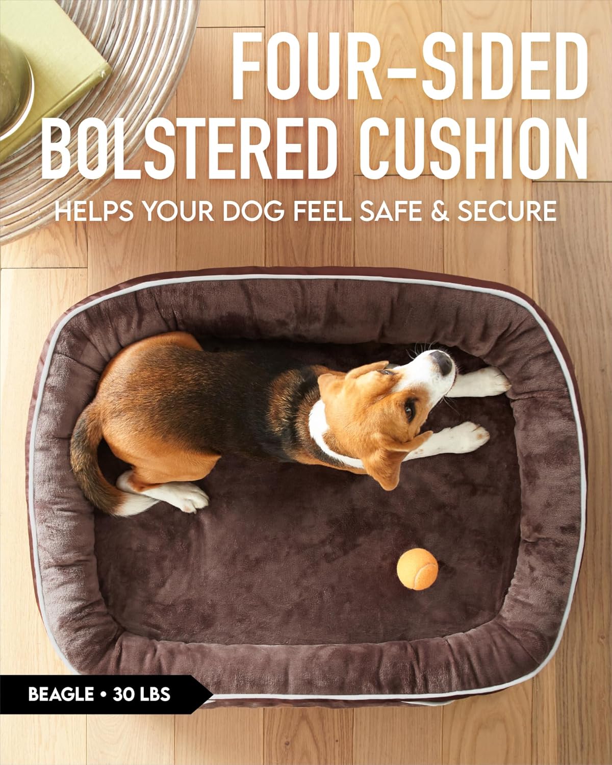 Cama ortopédica para perros grandes, soporte de espuma, modelo X