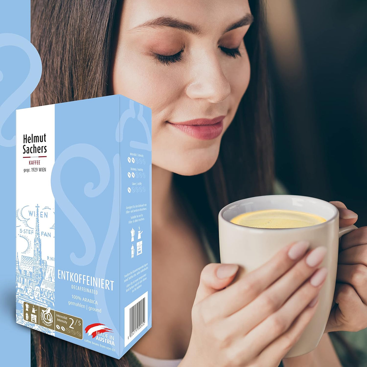 Café Molido Descafeinado Helmut Sacher - 500 Gramos