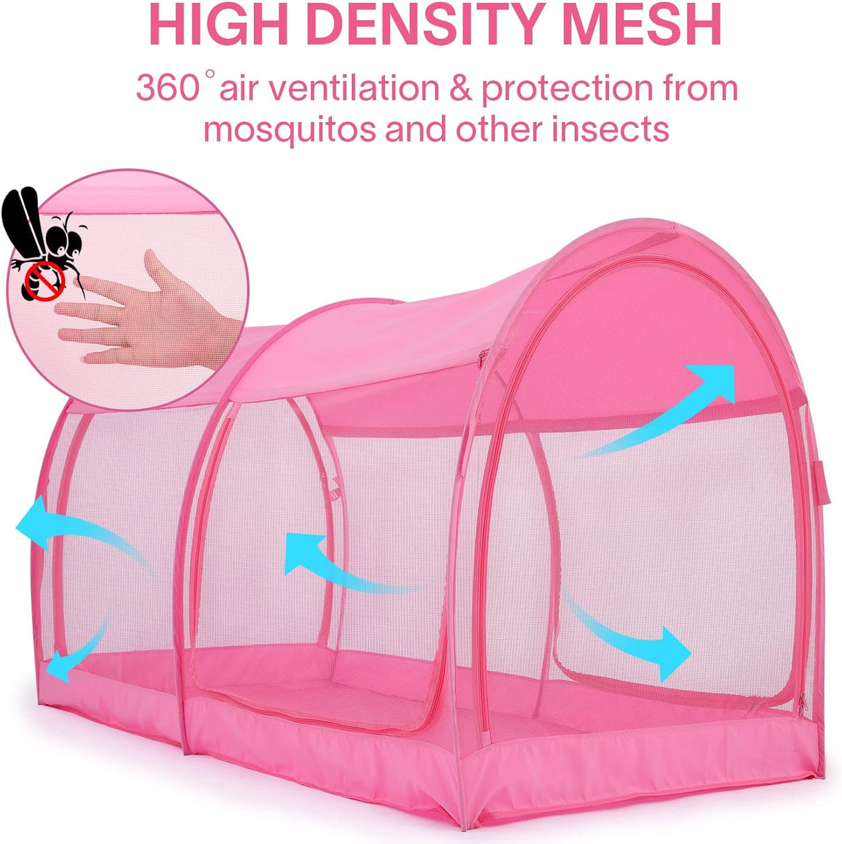 Tiendas de campaña de ensueño transpirable color rosa