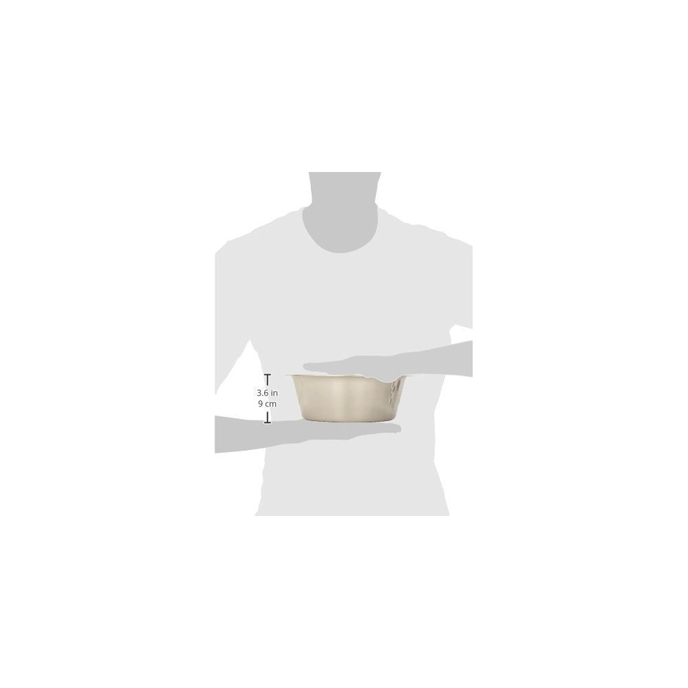 Plato para mascotas, en espejo de acero inoxidable