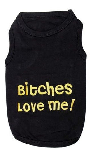 Parisian Pet Bitches Love Me Camiseta De Perro, Pequeña