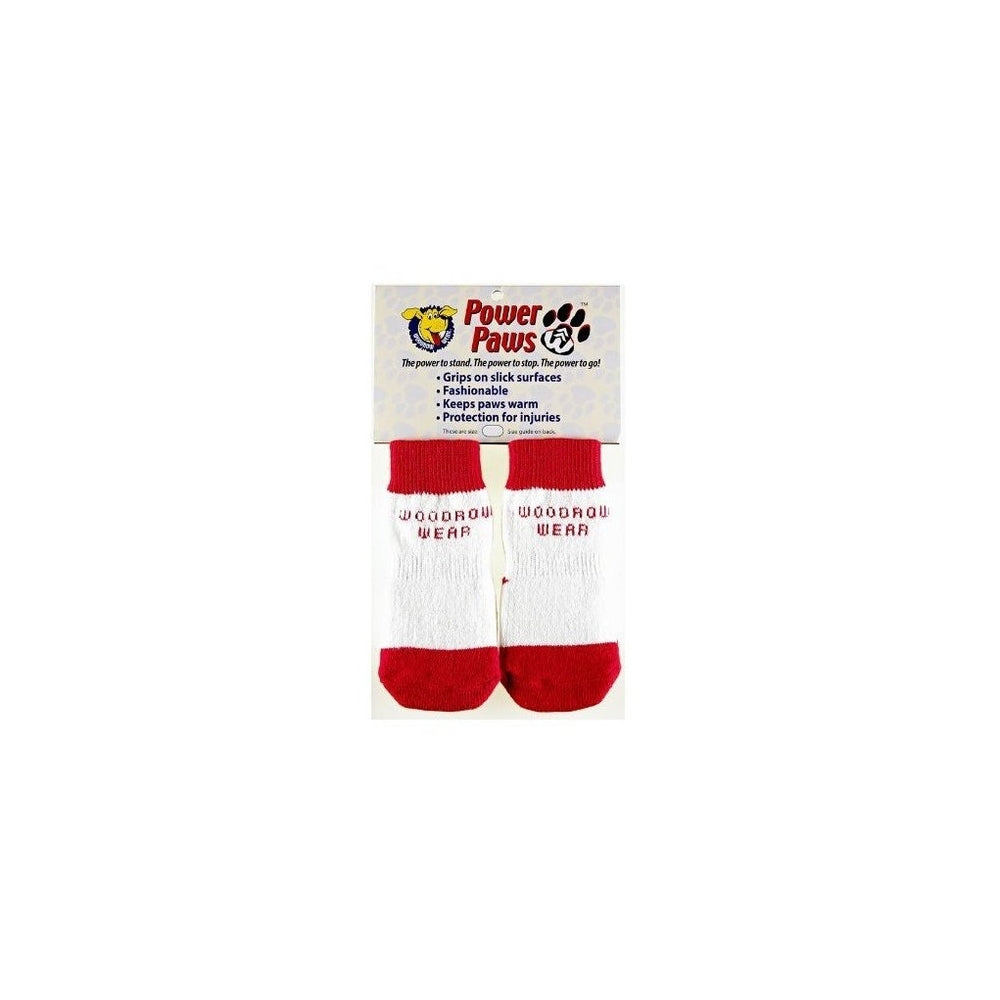 Calcetines para perros, color rojo con rayas, XL