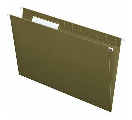 Carpetas Colgantes Recicladas Tamaño Legal, Verde