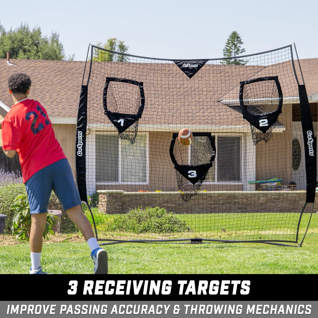 Red de lanzamiento de fútbol Elige entre 8x8 pies o 6x6 pies