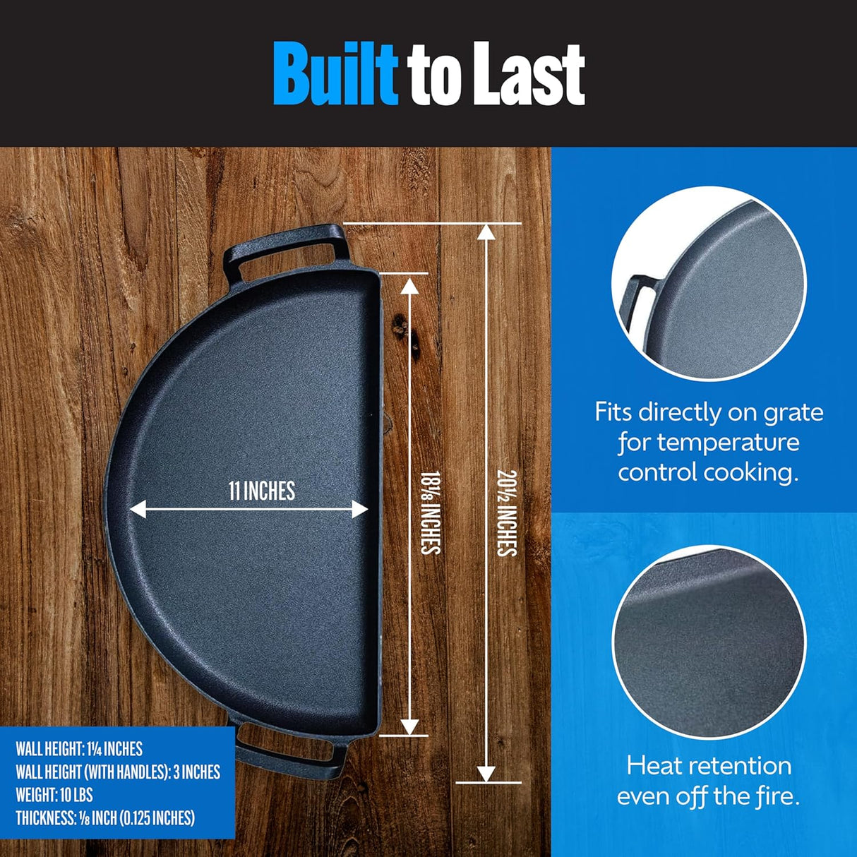 Sartén Drip 'N Griddle SnS Grills 3 en 1, 22 para parrillas