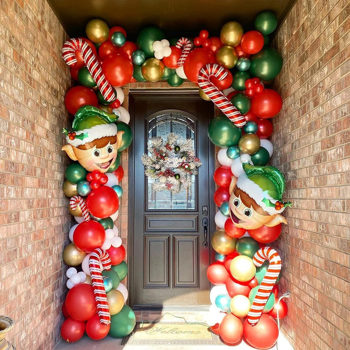 Kit de Guirnalda de Globos Navideños para Fiestas y Año Nuevo