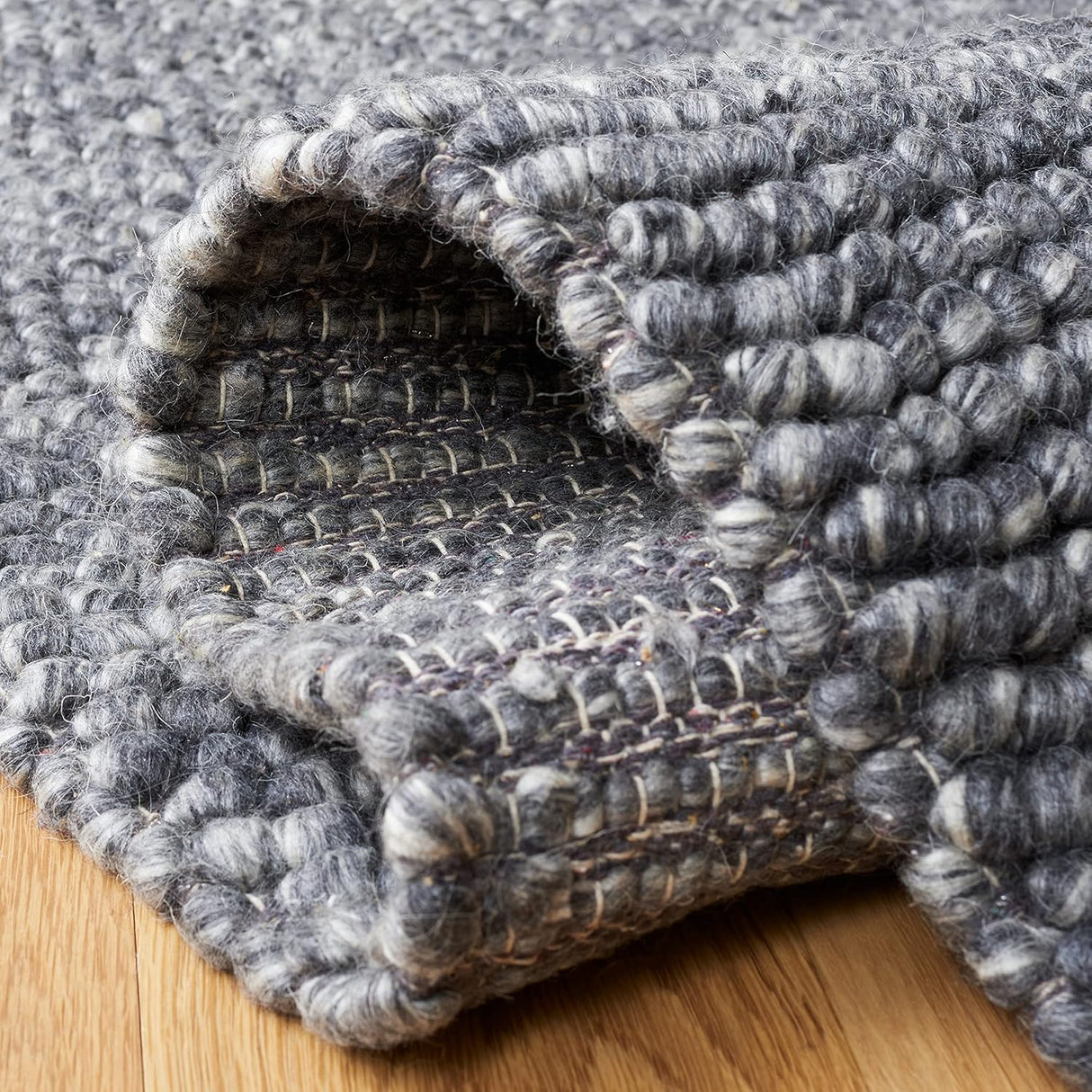 Alfombra de área, lana hecha a mano, ideal para áreas de alto tráfico, modelo NAT620H