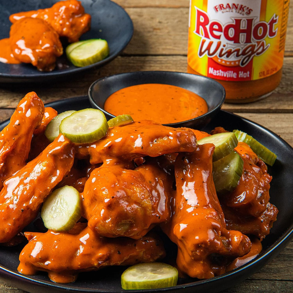 Frank's RedHot Salsa Nashville Hot Wings de 12 onzas líquidas (paquete de 5)