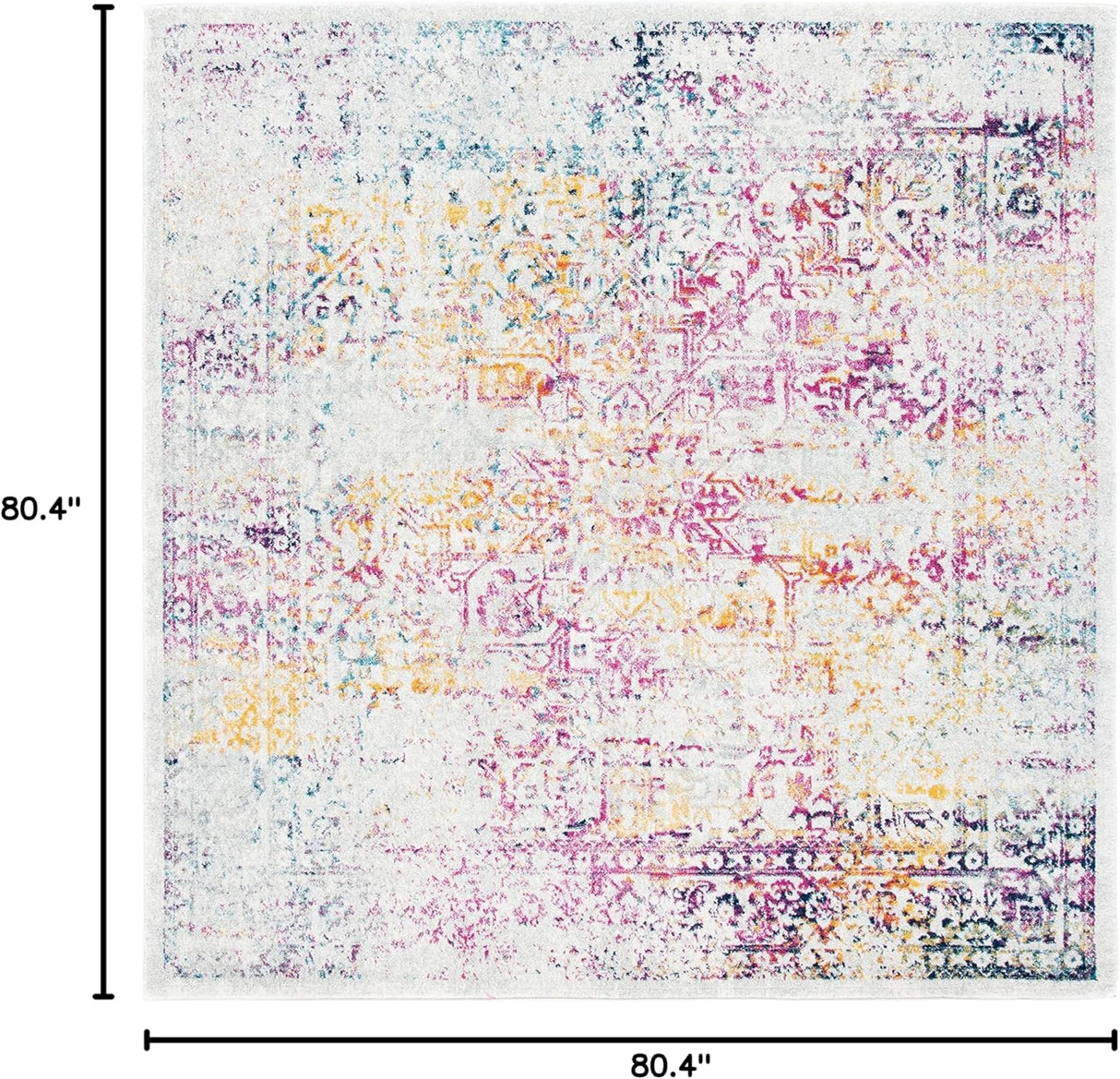 Alfombra Oriental Distressed No Desprende Pelusa EVK256Q