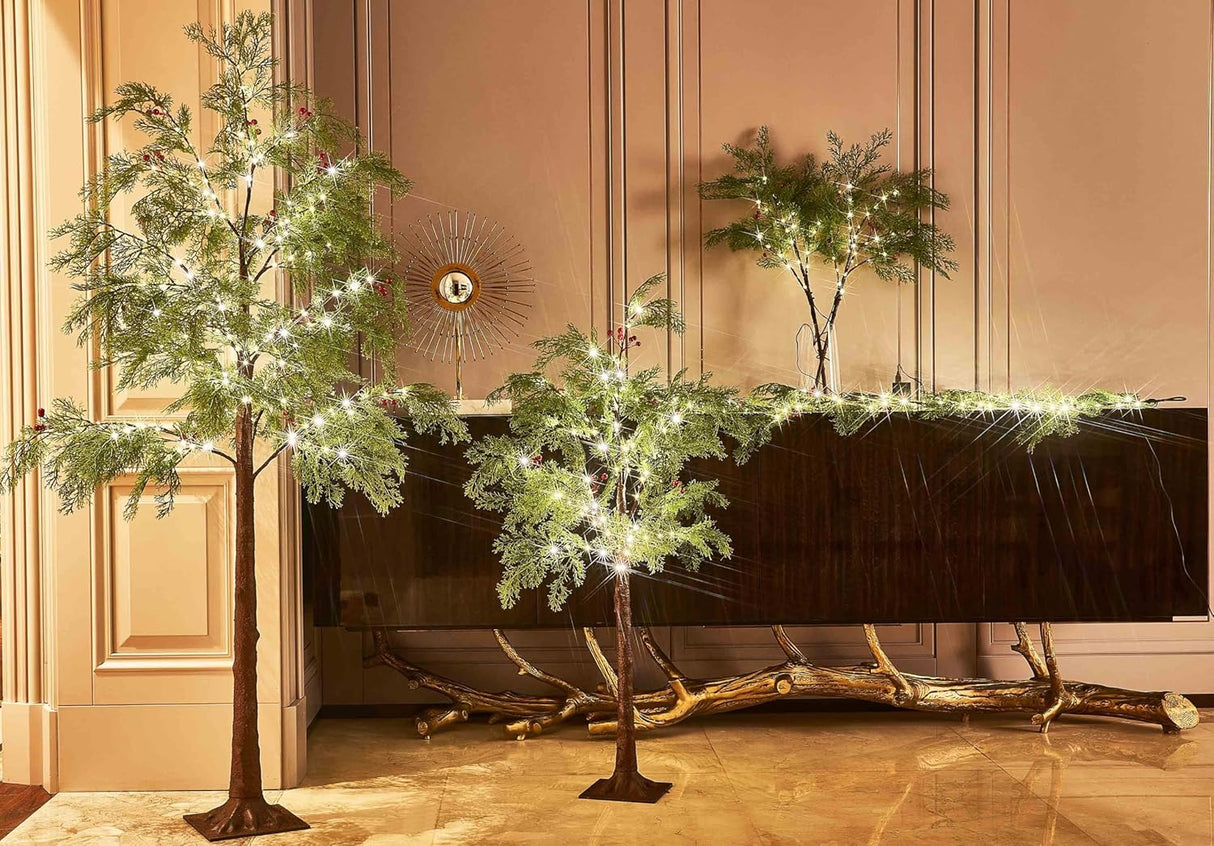 Árbol LED Birchlitland 6FT 195L Luz de Hadas Decoración Navidad