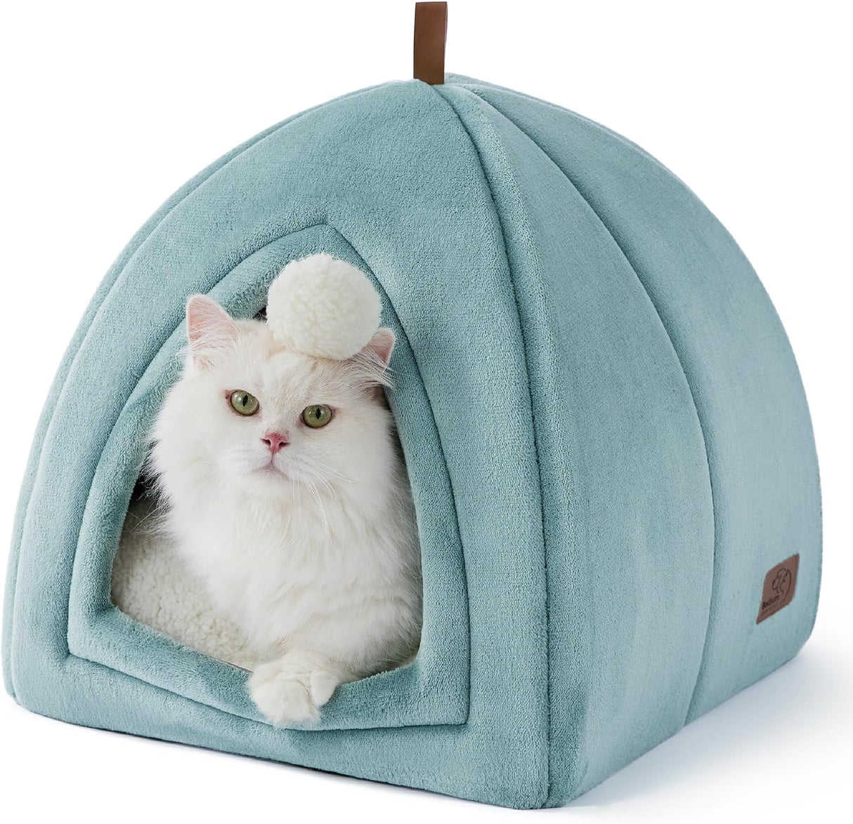 Cueva para Gatos Bedsure - 2 en 1, almohada lavable, 16
