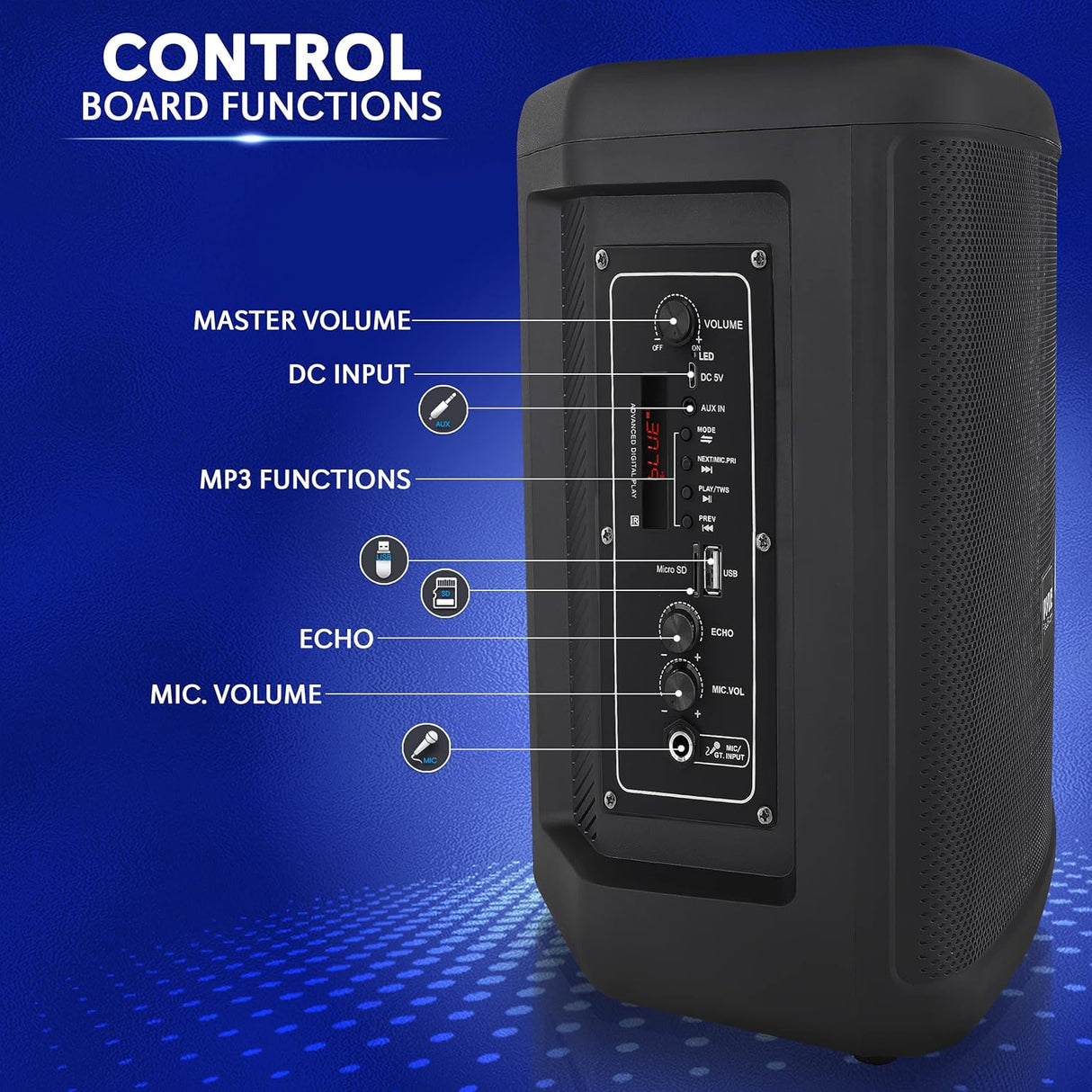 Parlante Portátil con Bluetooth PYLE-PRO PPHP874B