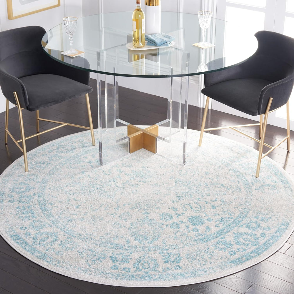 Alfombra Redonda Oriental Distressed 8' ADR109L
