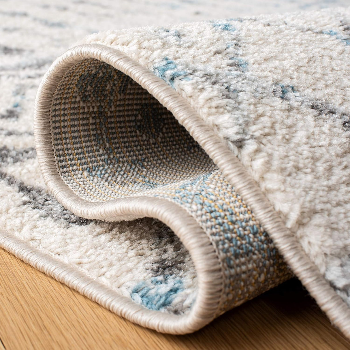 Alfombra de área 8' x 10', diseño boho marroquí, fácil cuidado