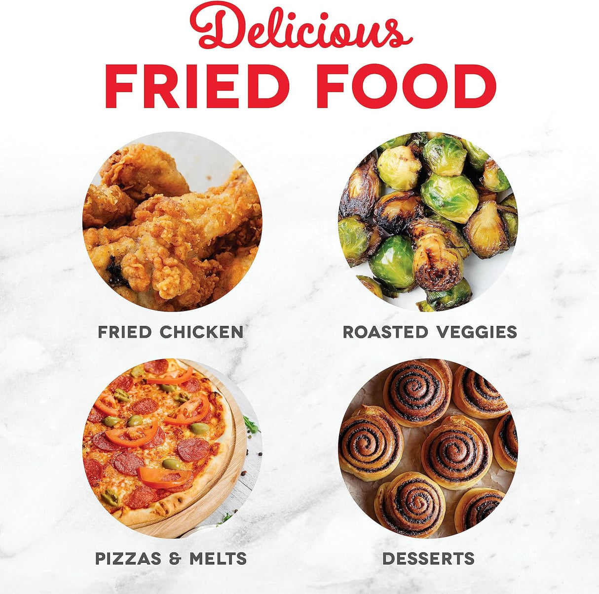 Freidora de Aire DASH Tasti-Crisp™ 2.6 Qt. Digital 1000W