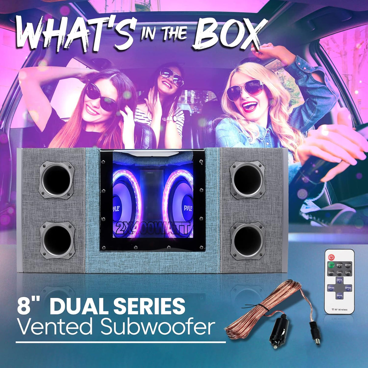 Parlantes ventilado plateado PYLE PLBNPS28