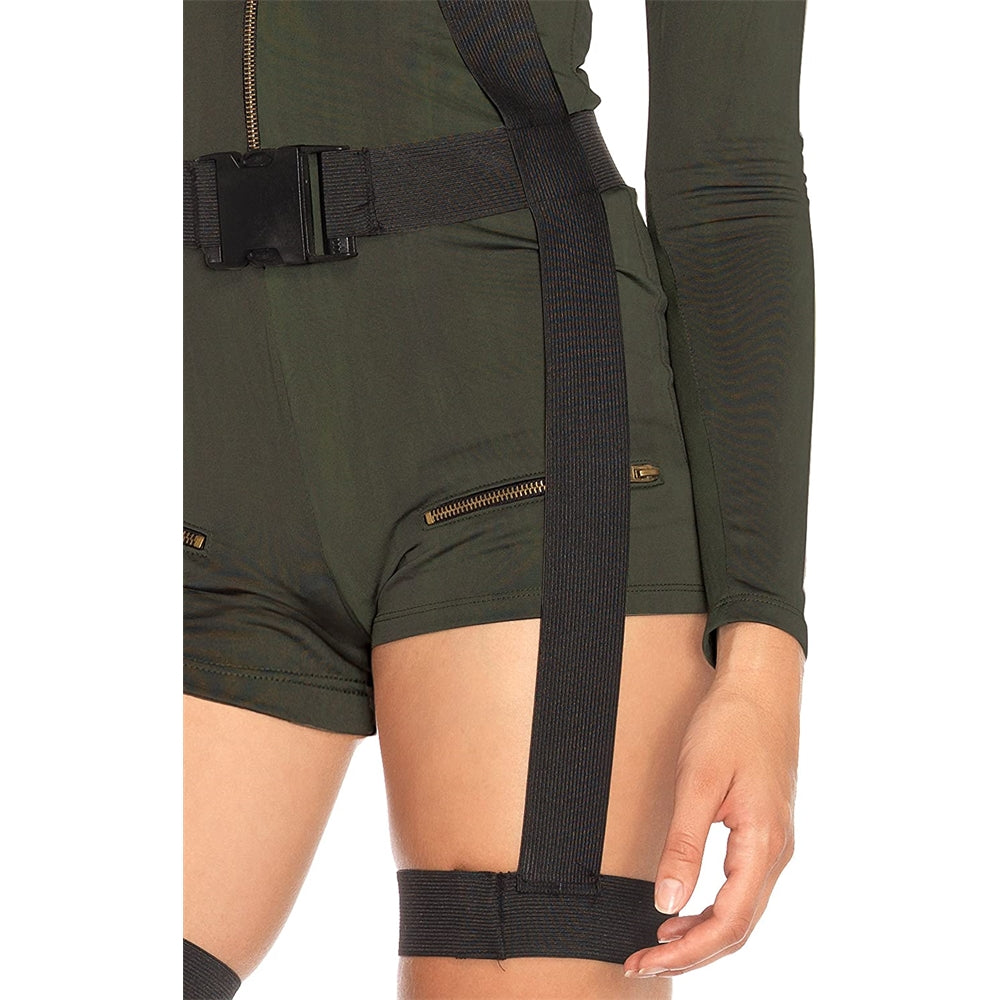 Disfraz de top gun para mujer Tamaño: L