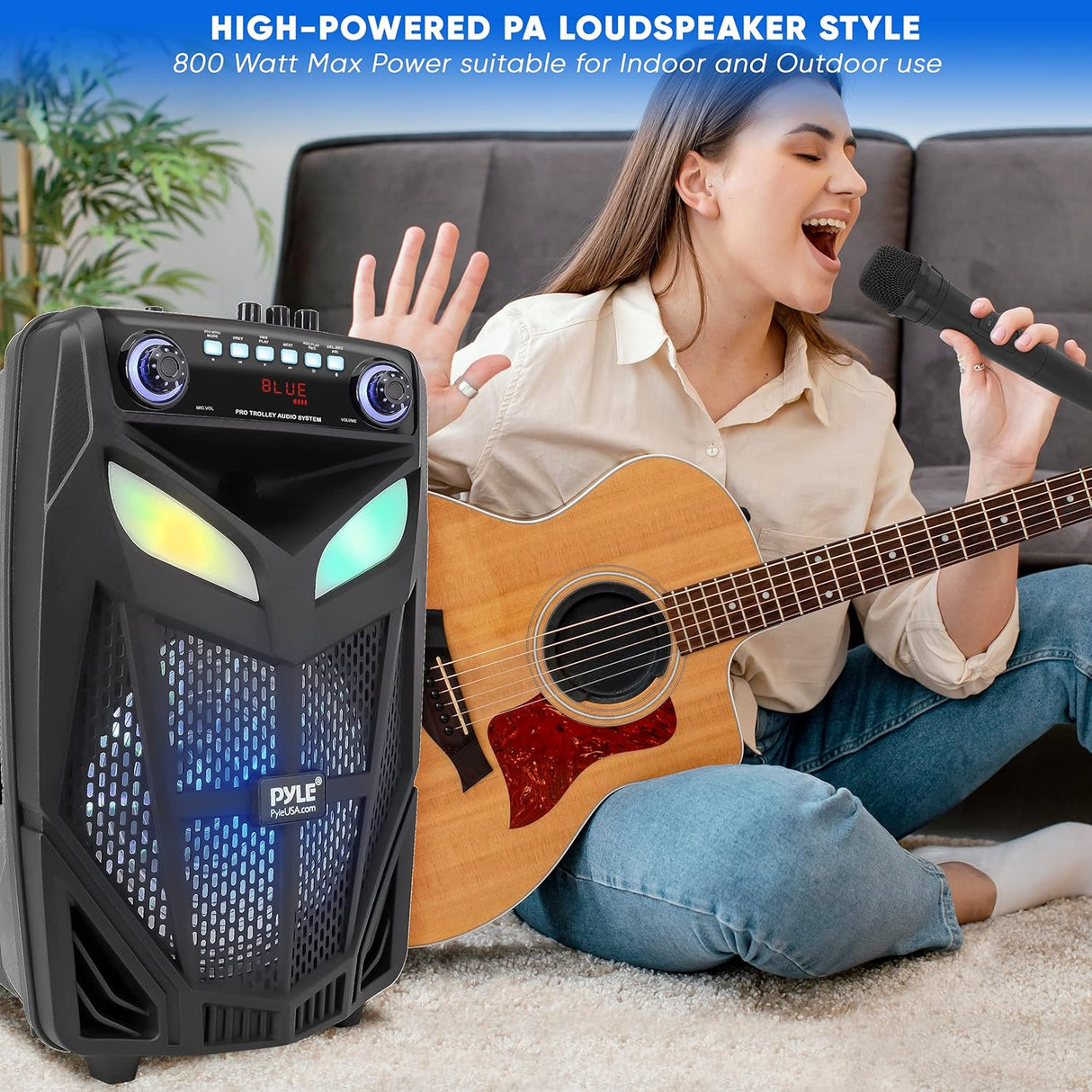 Parlantes  portátil Bluetooth de 800 W PYLE-PRO PPHP121WMB