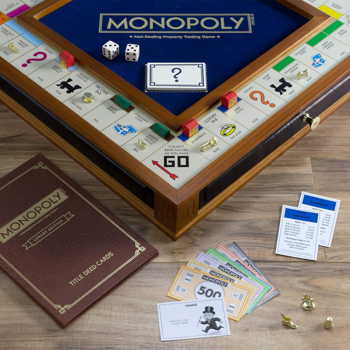 Monopoly Trofeo Lujo WS Game para 2 a 6 Jugadores Edición