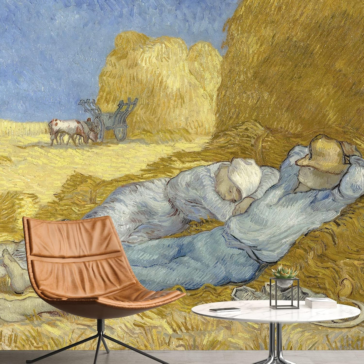 IDEA4WALL Murales de pinturas famosas, papel tapiz extraíble grande, calcomanías de pared para despegar y pegar, 100 x 144 pulgadas