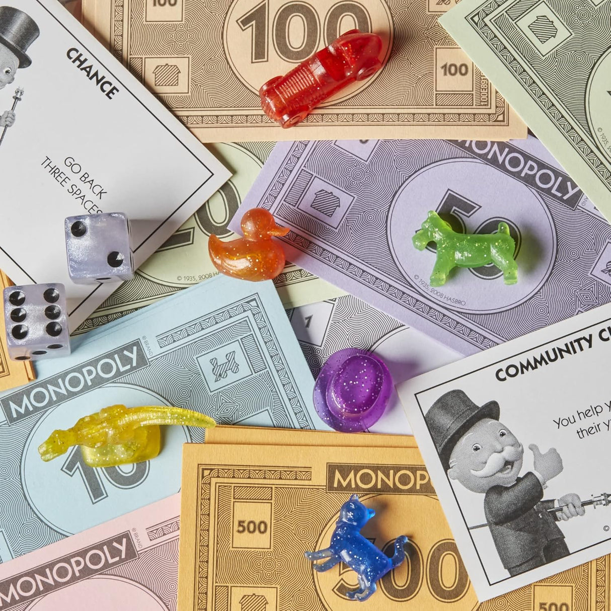 Monopoly Sparkle Edition, Hasbro Gaming, Tokens Brillantes, Exclusivo