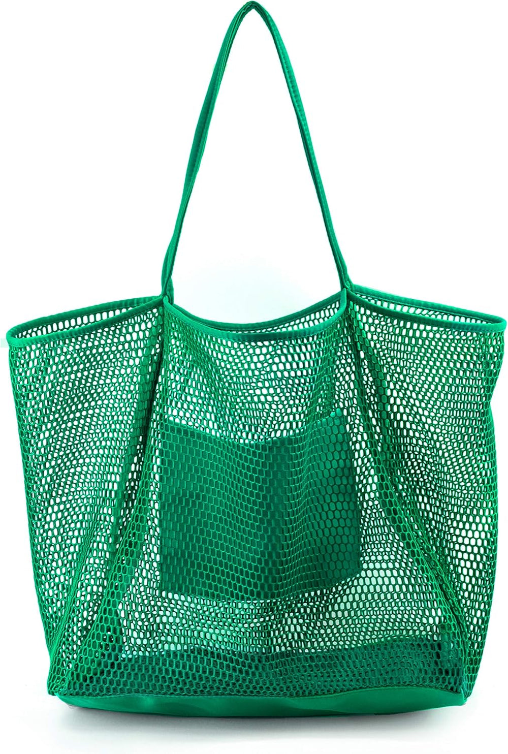 Bolsa de hombro para mujer de malla, para la playa
