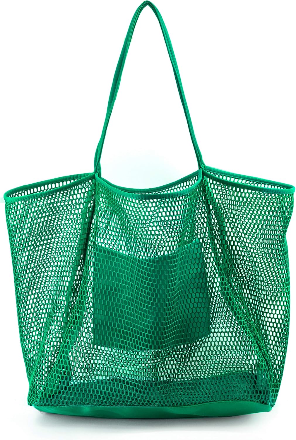 Bolsa de hombro para mujer de malla, para la playa