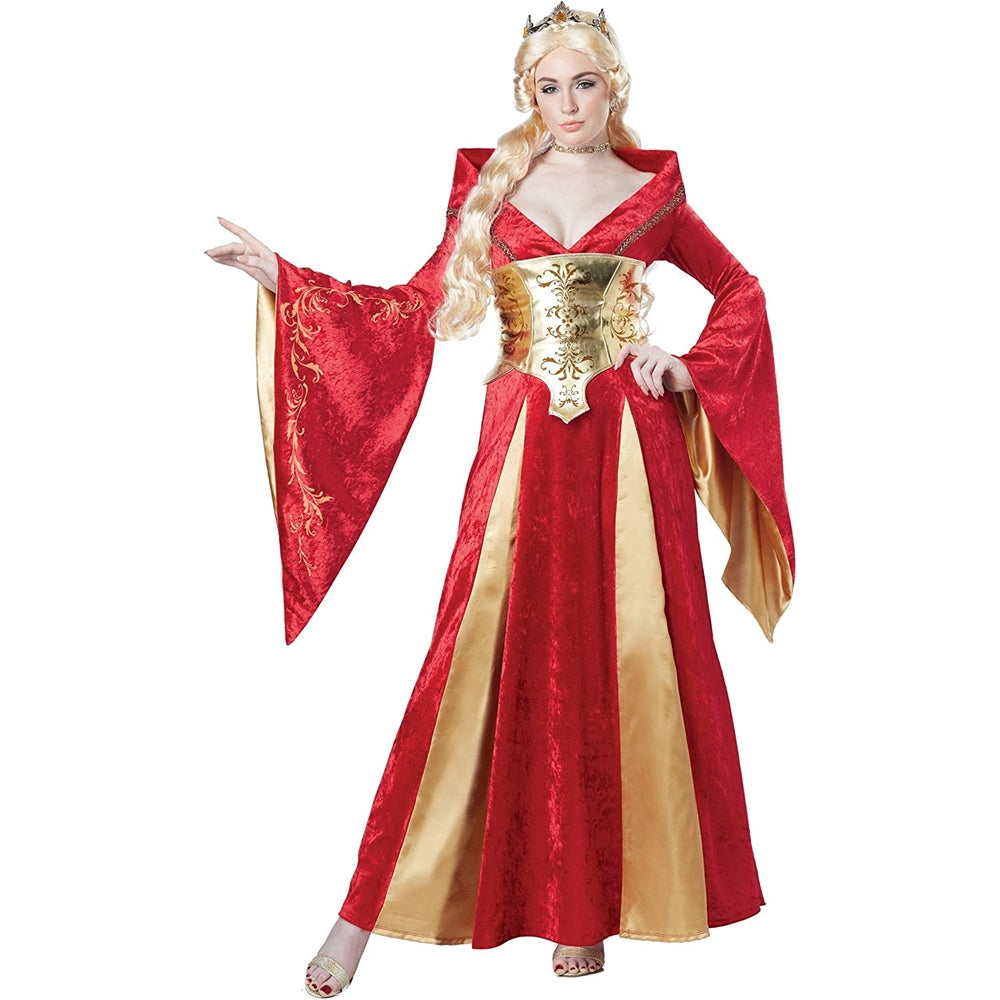 Disfraz de reina medieval para mujer talla S