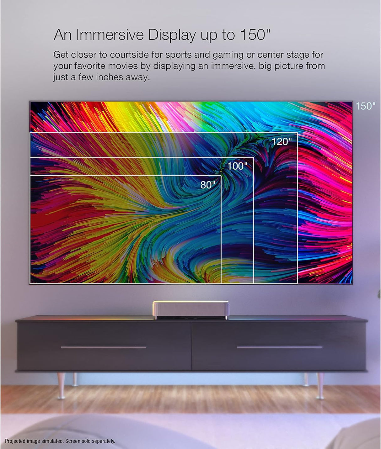 Proyector Epson EpiqVision Ultra LS800 4K, 4000 lúmenes, Android TV