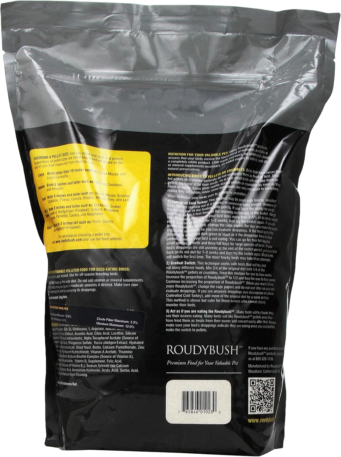 RoudyBush Alimento para pájaros bajo 10 libras