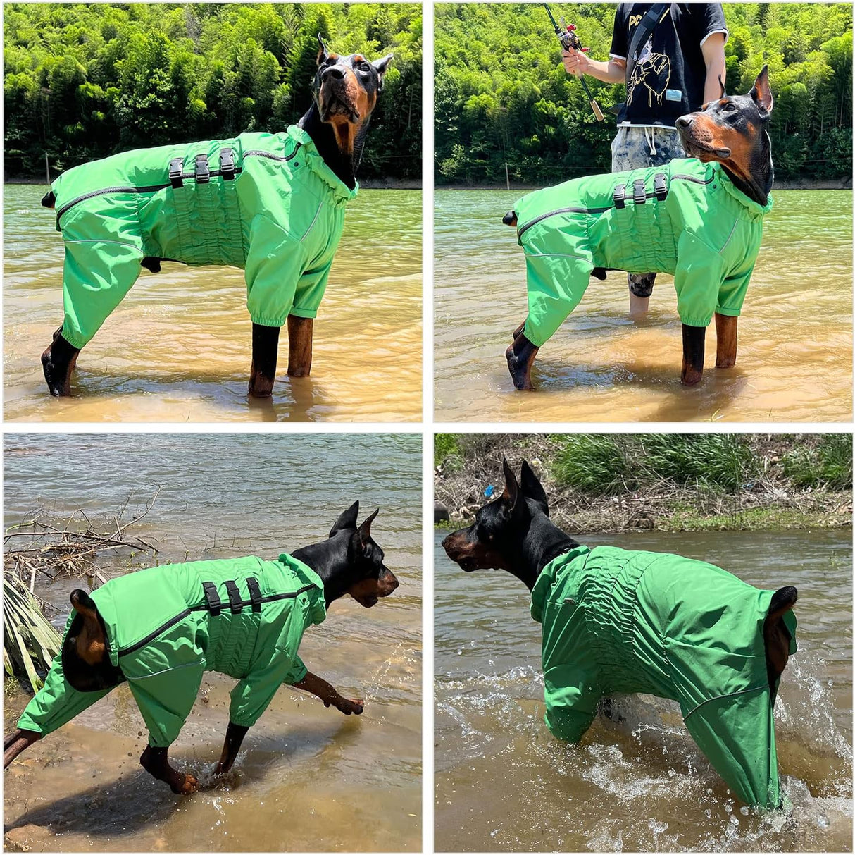 Chaqueta impermeable para perros, ligera, reflectante, XXL