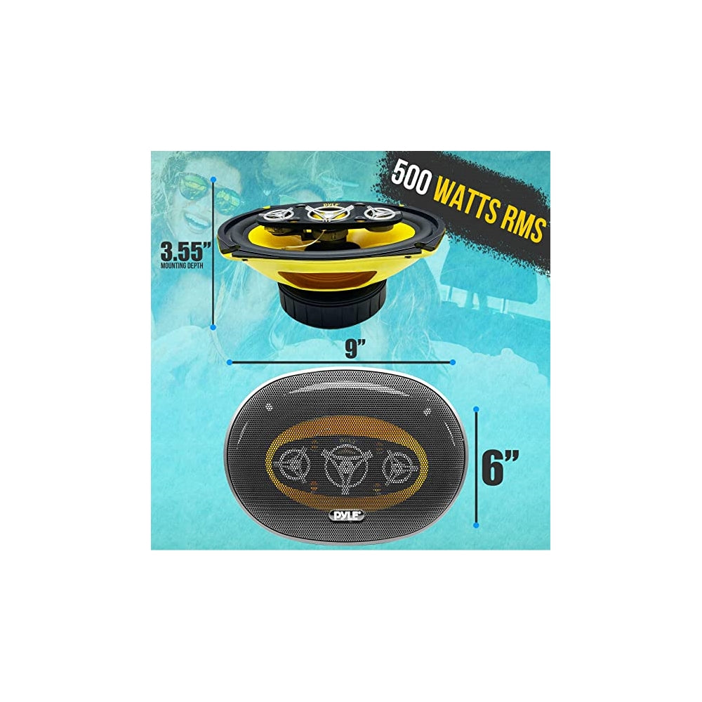 Parlantes o Altavoces Amarillo PYLE PLG69.8