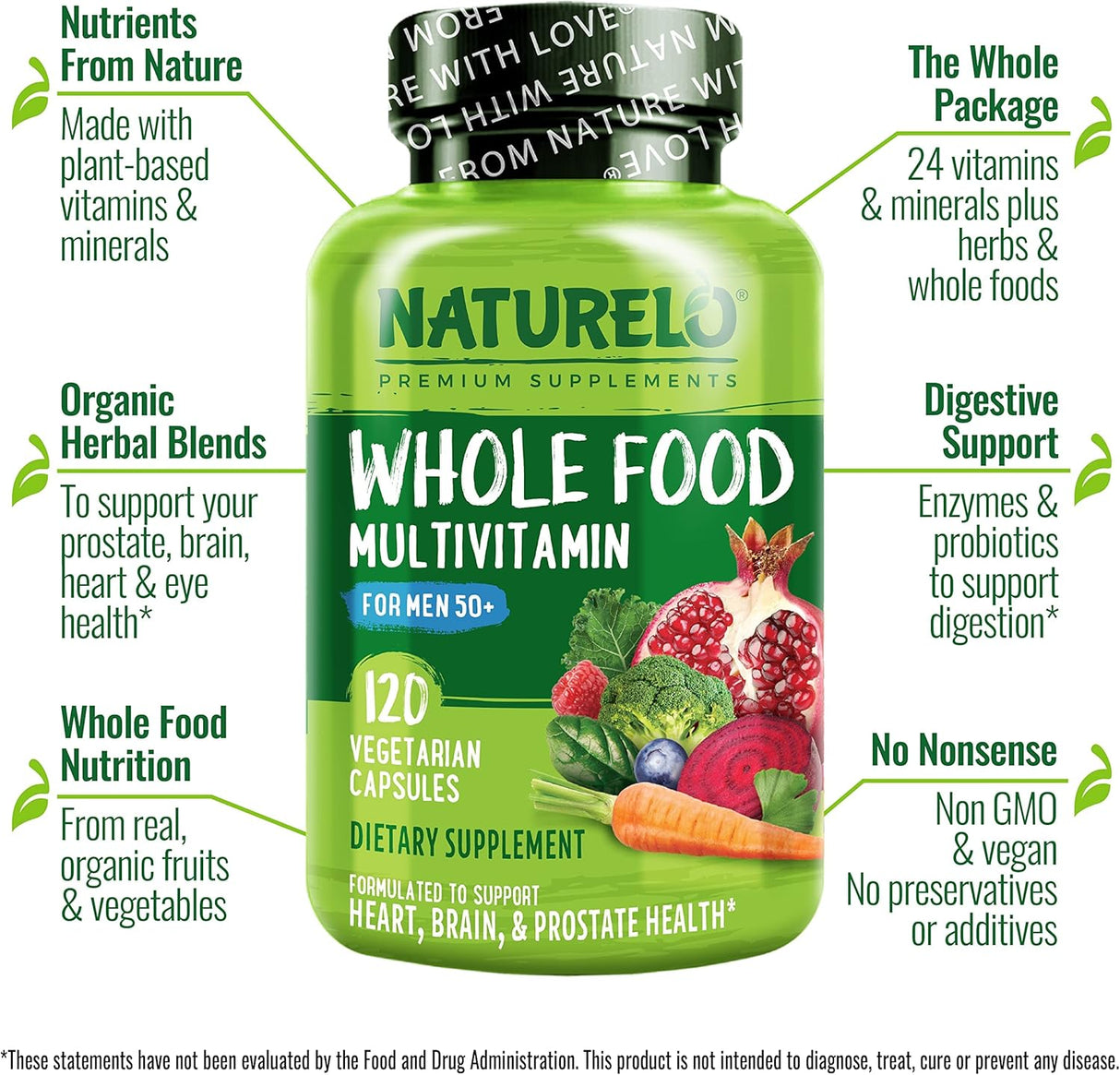 Suplemento Multivitamínico de alimentos minerales de hierbas