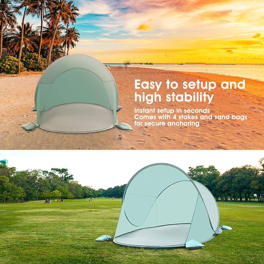 Tienda de campaña playa fácil instalación UPF 50+ impermeable